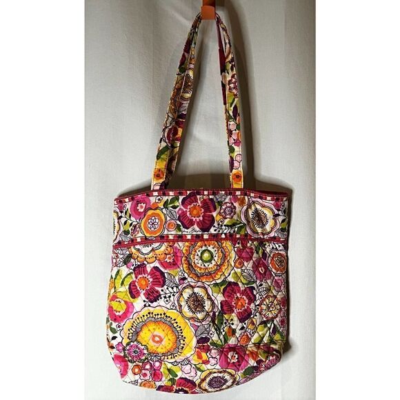Vera Bradley Clementine Tote (Pink Floral) - Picture 2 of 8